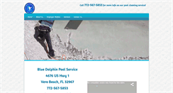 Desktop Screenshot of bluedolphinpoolservice.com